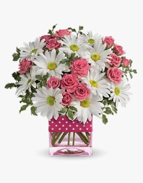 Orange flowers bouquet for Christmas