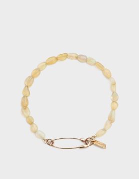 Lotus Leaf Marcasite Ring with Square Agate